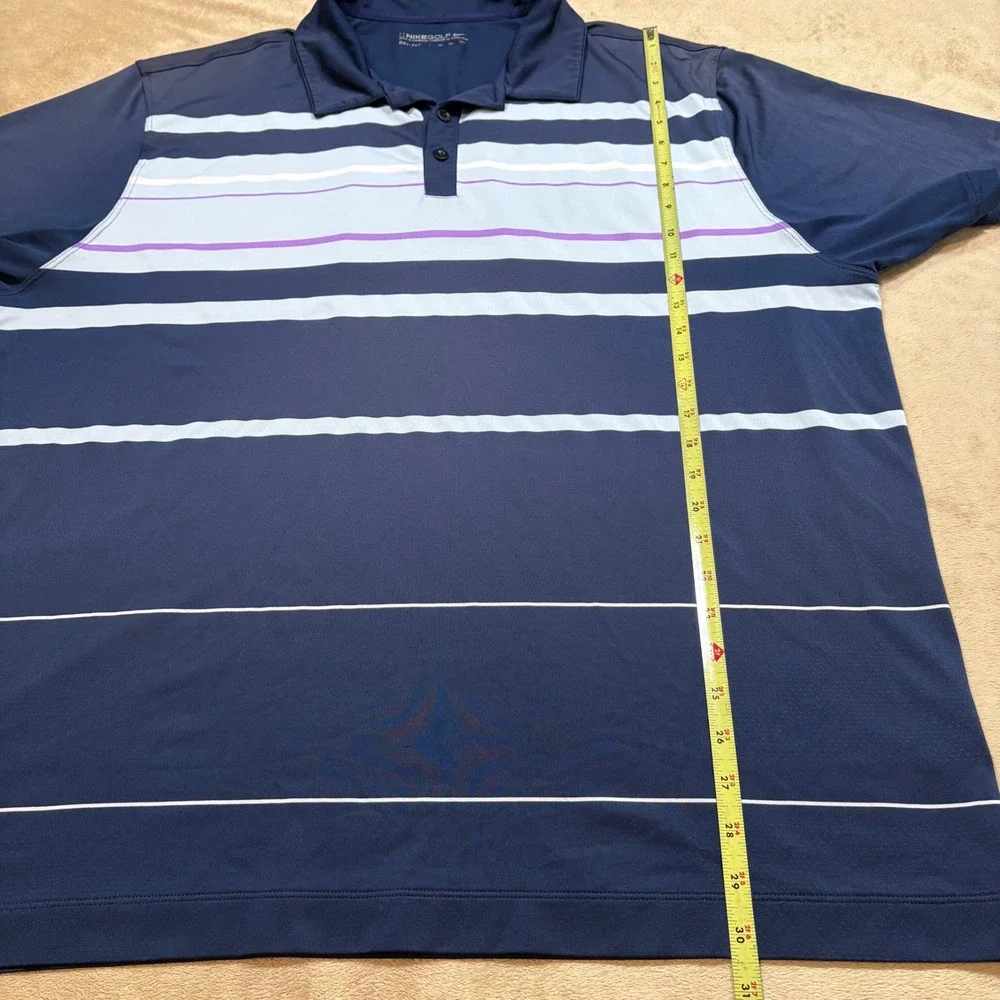 Nike Golf Dri-FIT Golf Polo - Blue/Purple - XXL‎